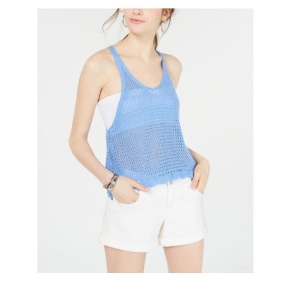 Size S Hooked up by Iot Juniors’ Knit Mesh Top - Picture 1 of 1